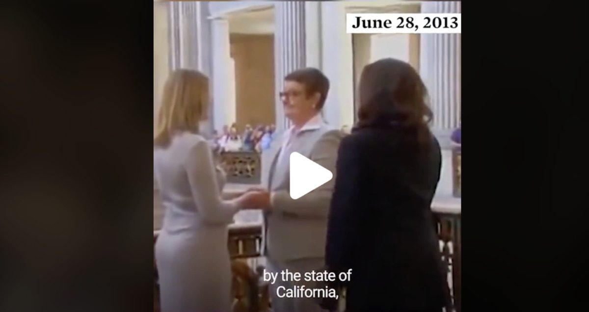 VIDEO: Check out this Kamala Harris throwback to when she officiated a same-sex wedding